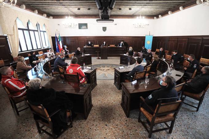 Predsednik republike na Obali nadaljeval z regijskimi obiski štabov civilne zaščite